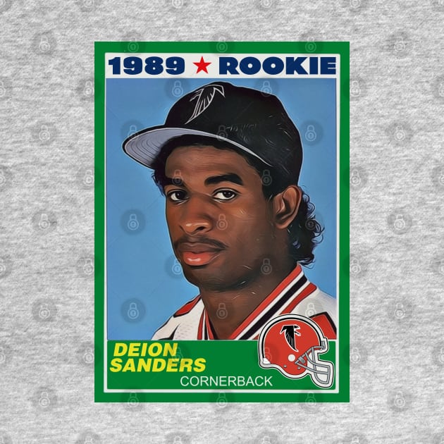 Retro Deion Rookie Card by darklordpug